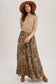 Paisley Wide Ruffled Pants