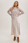 The Lila Lace Satin Midi Skirt