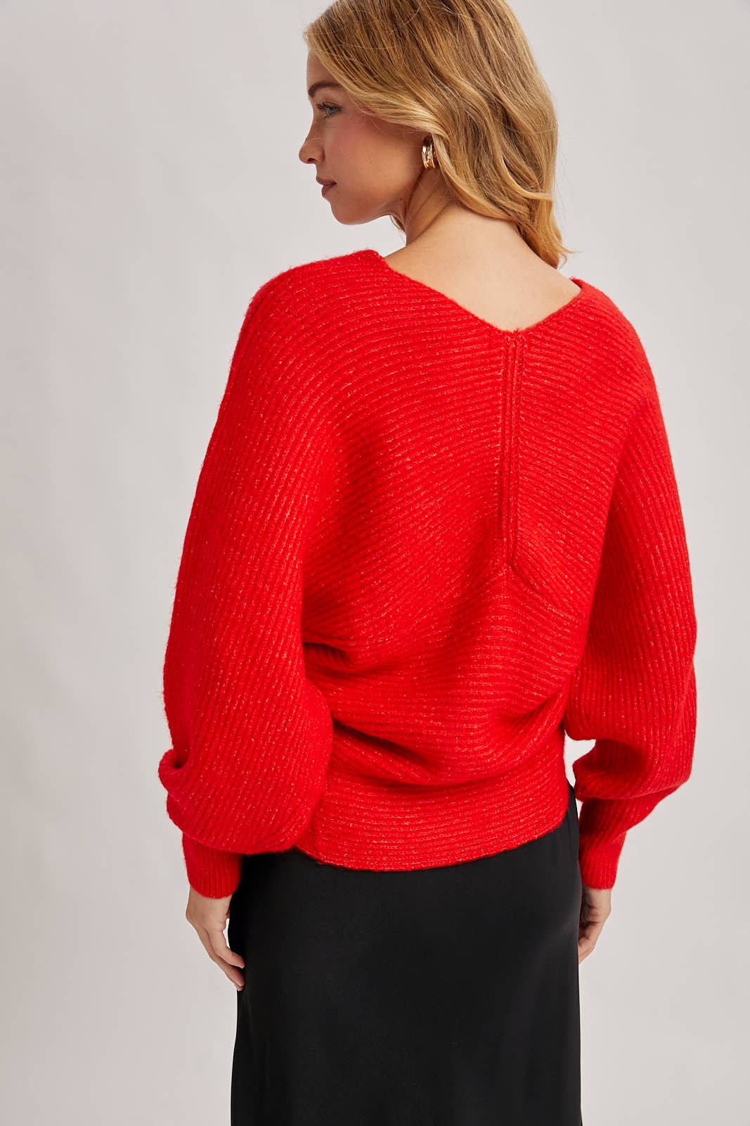 Crossover Knit Sweater