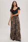 Paisley Wide Ruffled Pants