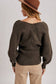 Crossover Knit Sweater