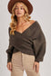 Crossover Knit Sweater