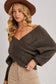 Crossover Knit Sweater