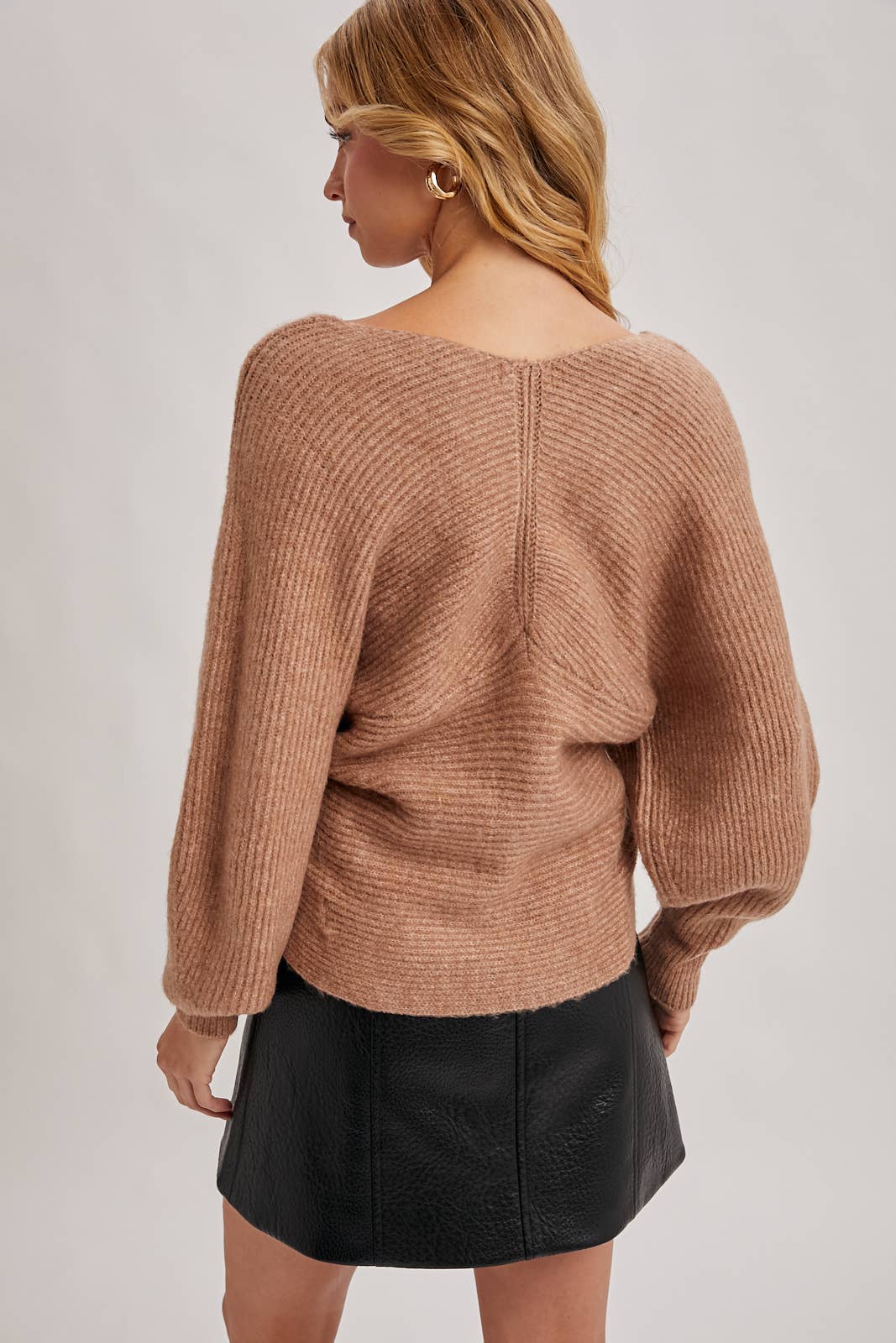 Crossover Knit Sweater
