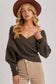 Crossover Knit Sweater