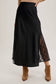The Lila Lace Satin Midi Skirt