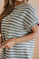 Sandy Textured Crew Neck Top