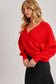 Crossover Knit Sweater
