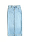 Bria Light Wash Denim Maxi Skirt