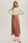 The Lila Lace Satin Midi Skirt