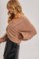 Crossover Knit Sweater