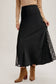 The Lila Lace Satin Midi Skirt