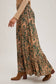 Paisley Wide Ruffled Pants
