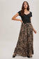 Paisley Wide Ruffled Pants