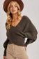 Crossover Knit Sweater