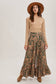 Paisley Wide Ruffled Pants