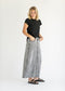 Genevieve A-line Denim Maxi Skirt
