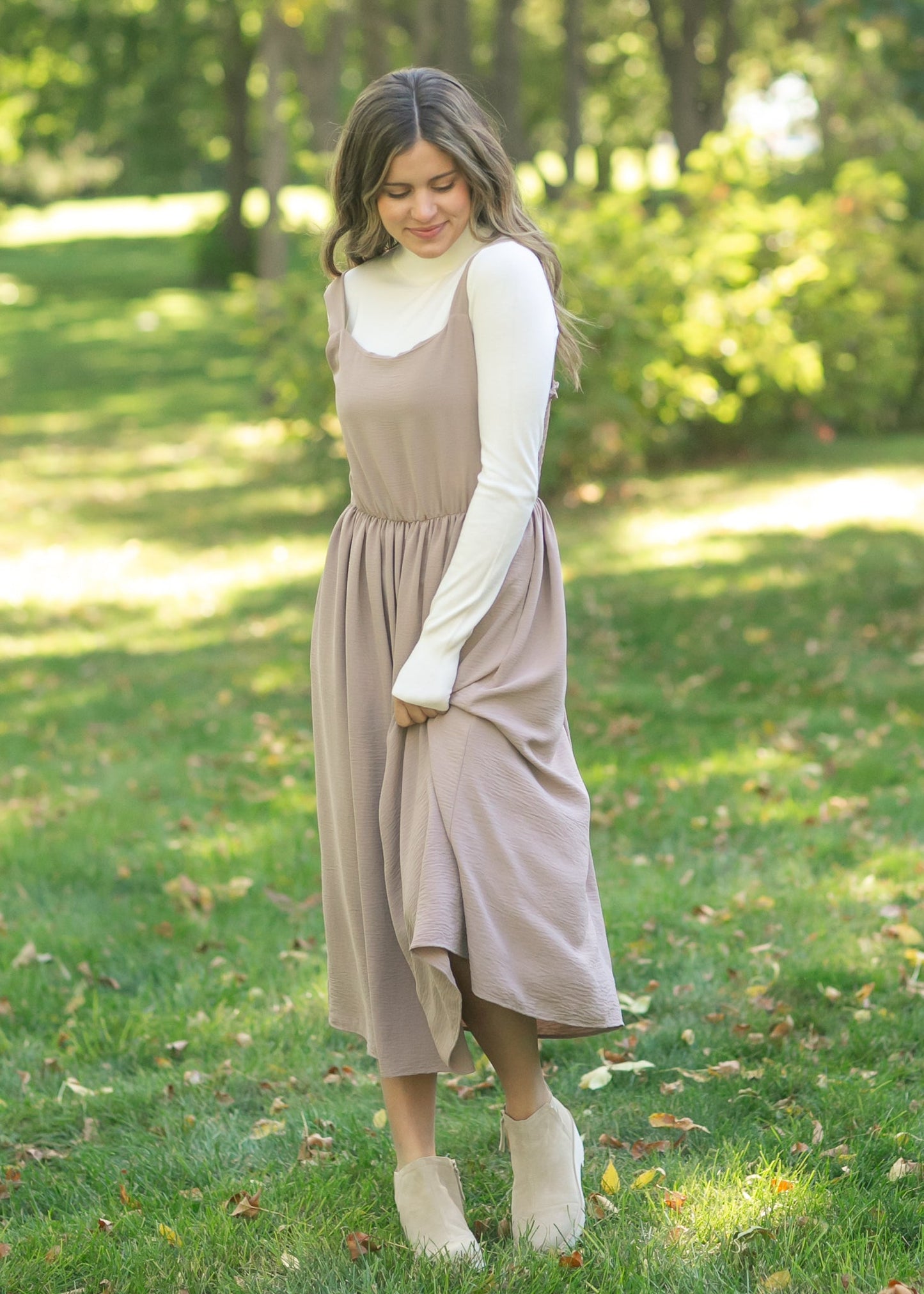 Laken Smocked Back Midi Dress