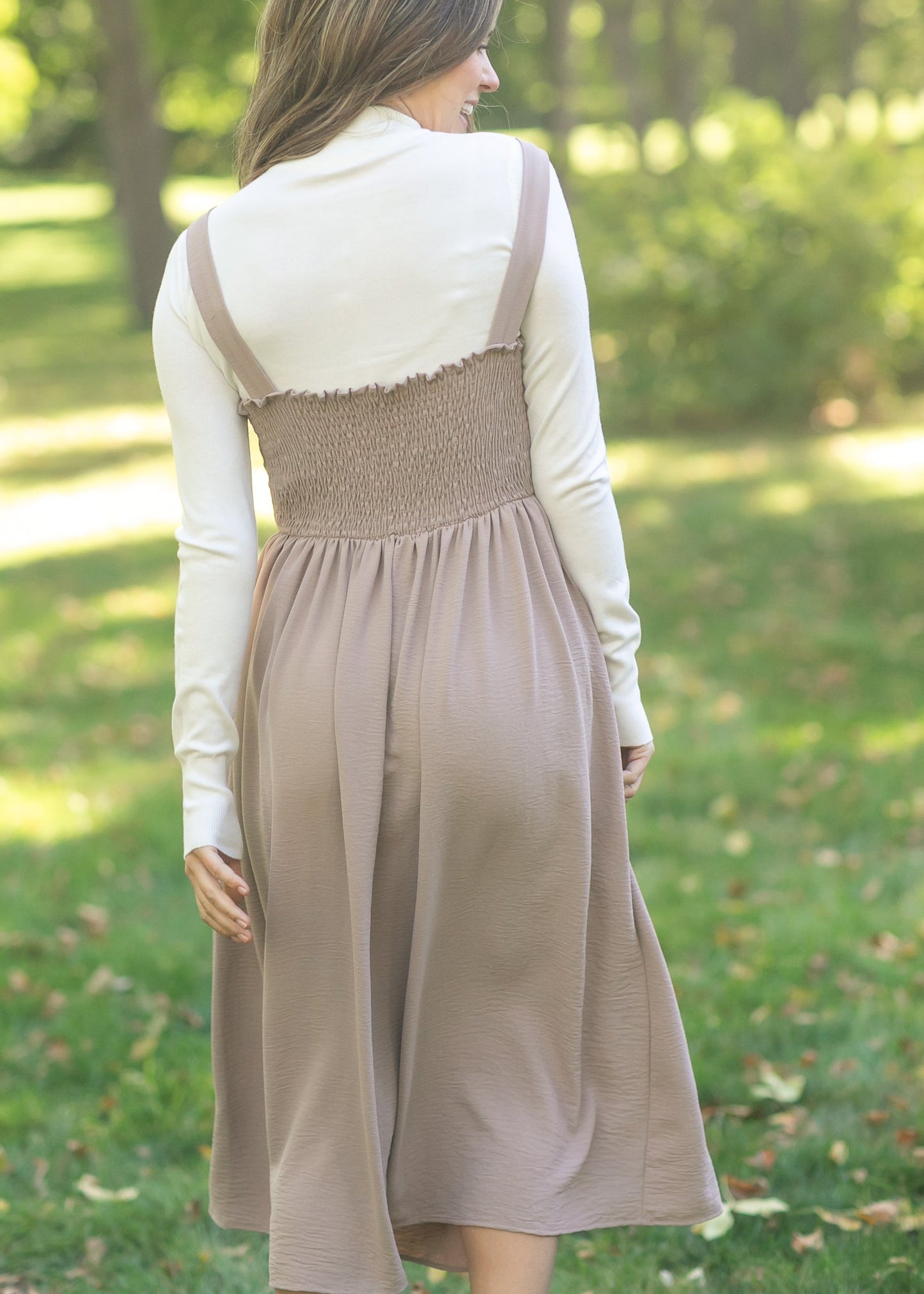 Laken Smocked Back Midi Dress