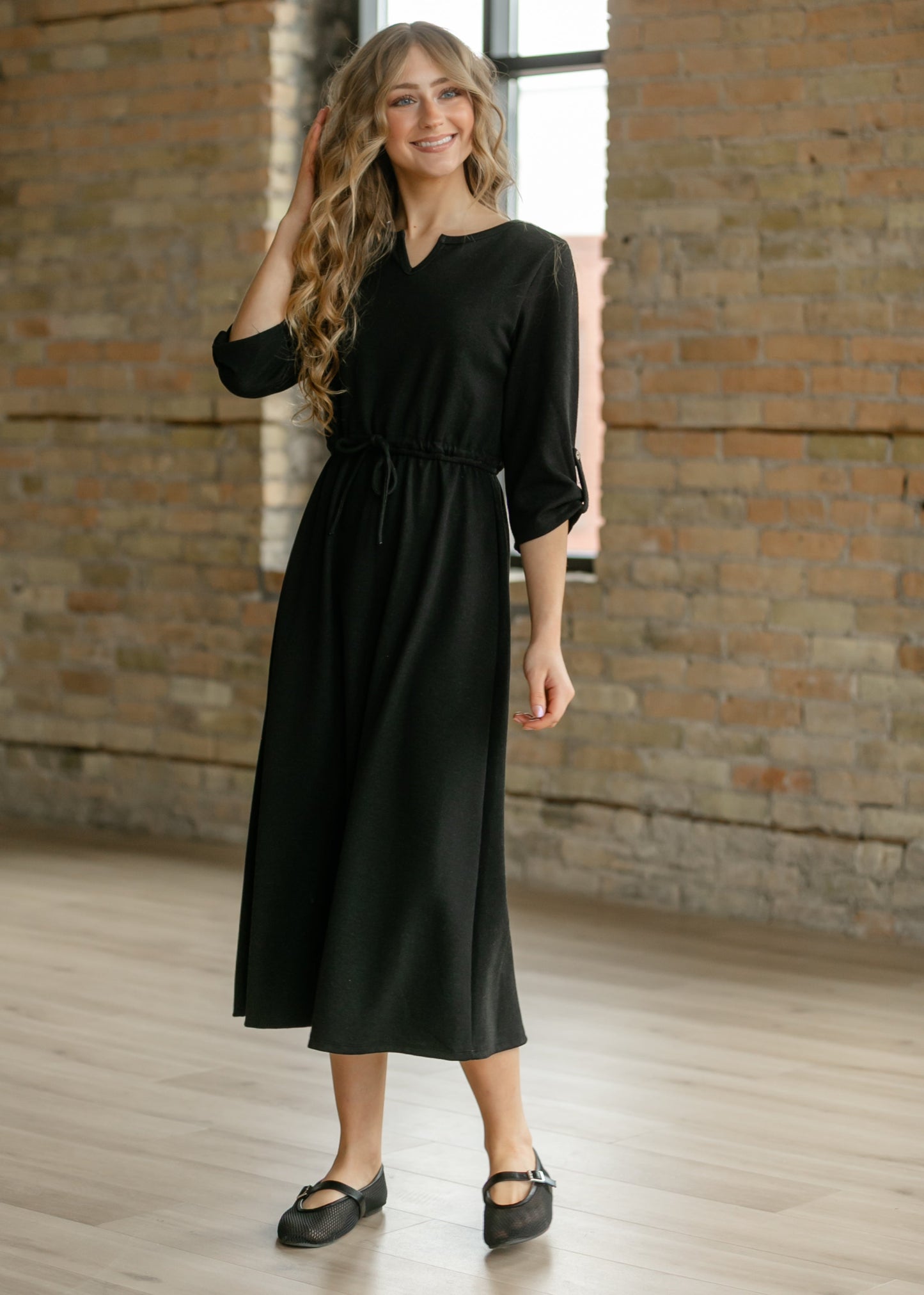 Monica Tie Waist Midi Dress - FINAL SALE